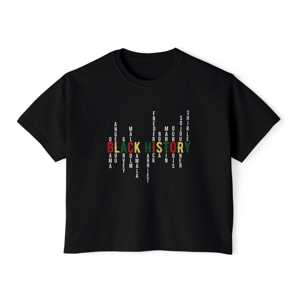 Black History Wave Boxy Shirt