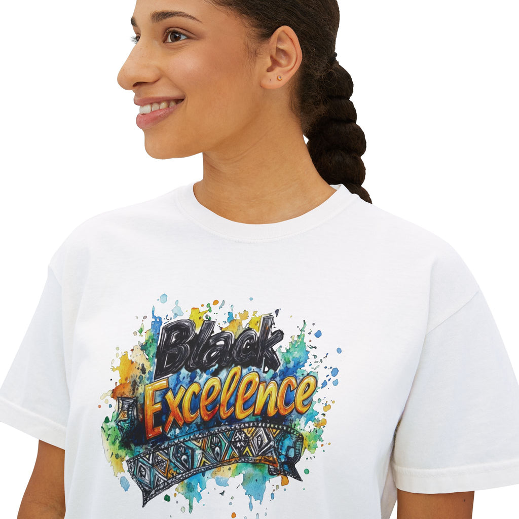 iQueenx Black Excellence Boxy Shirt
