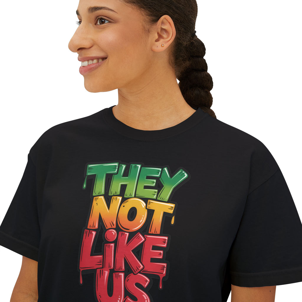 iQueenx They Not Like Us Boxy Shirt