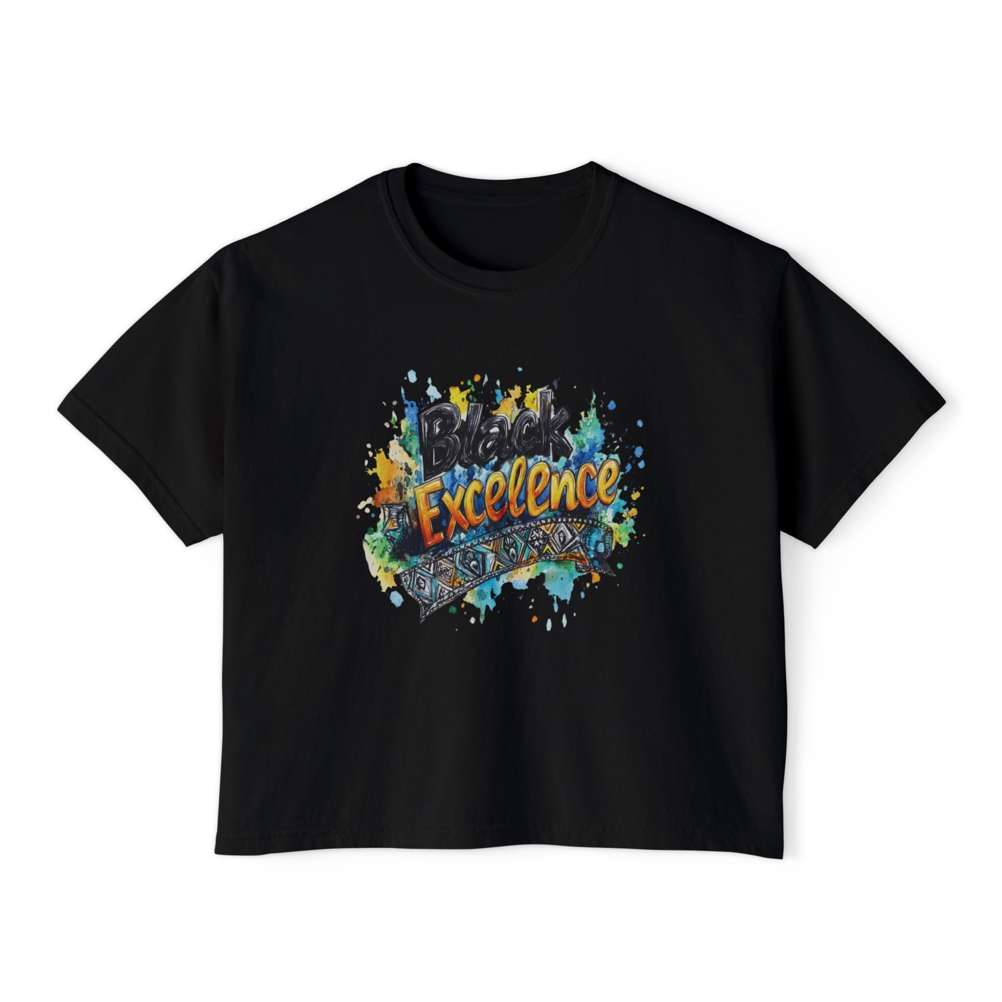 iQueenx Black Excellence Boxy Shirt