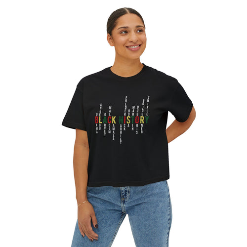 Black History Wave Boxy Shirt
