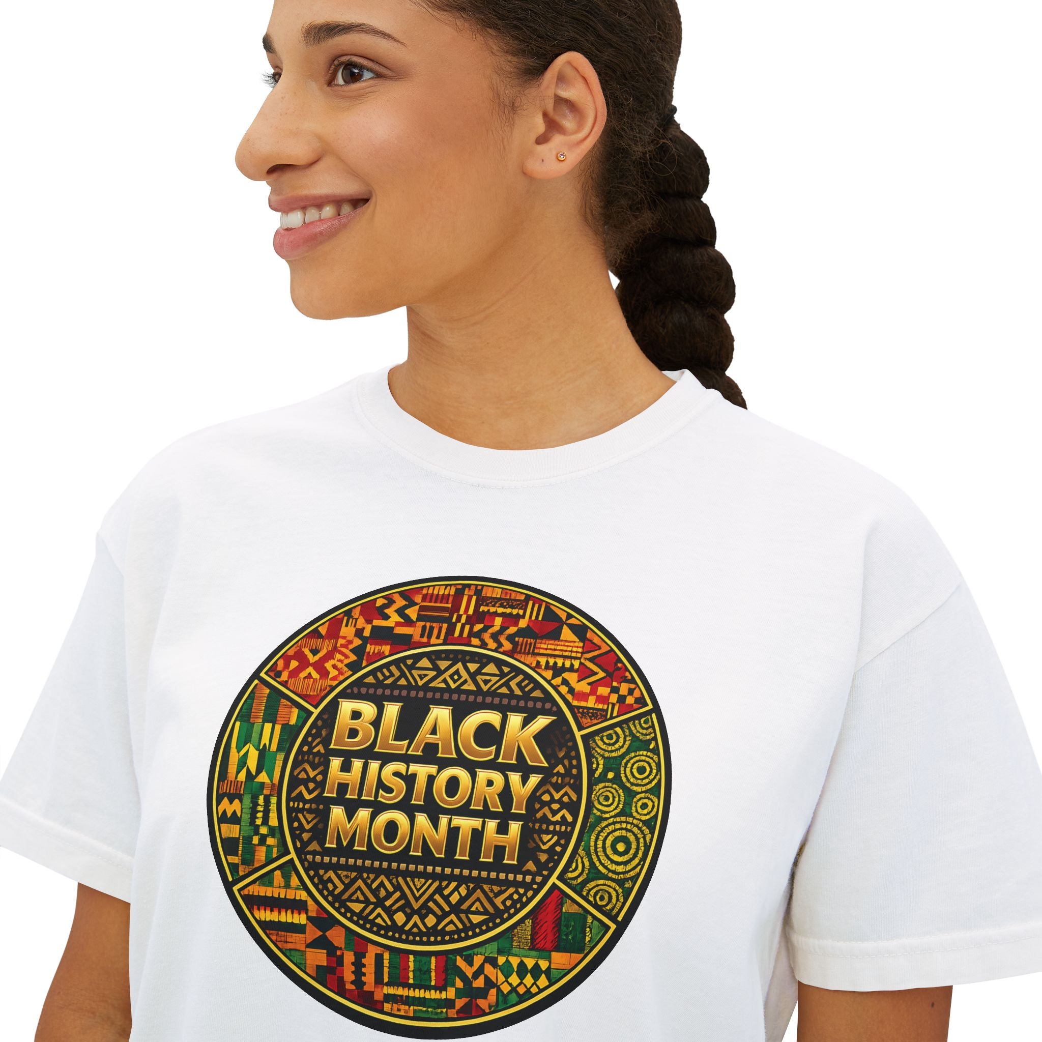 iQueenx African Kente Ancestral Boxy Shirt