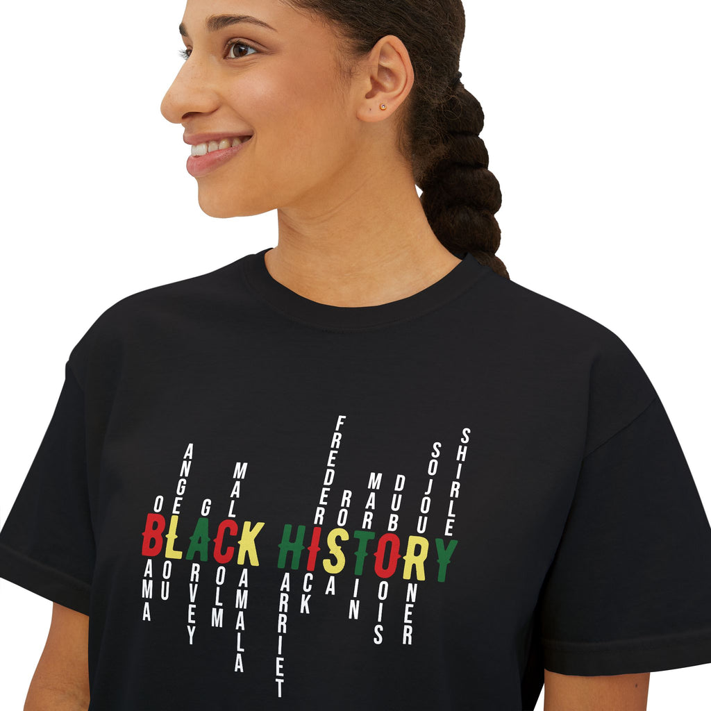 Black History Wave Boxy Shirt