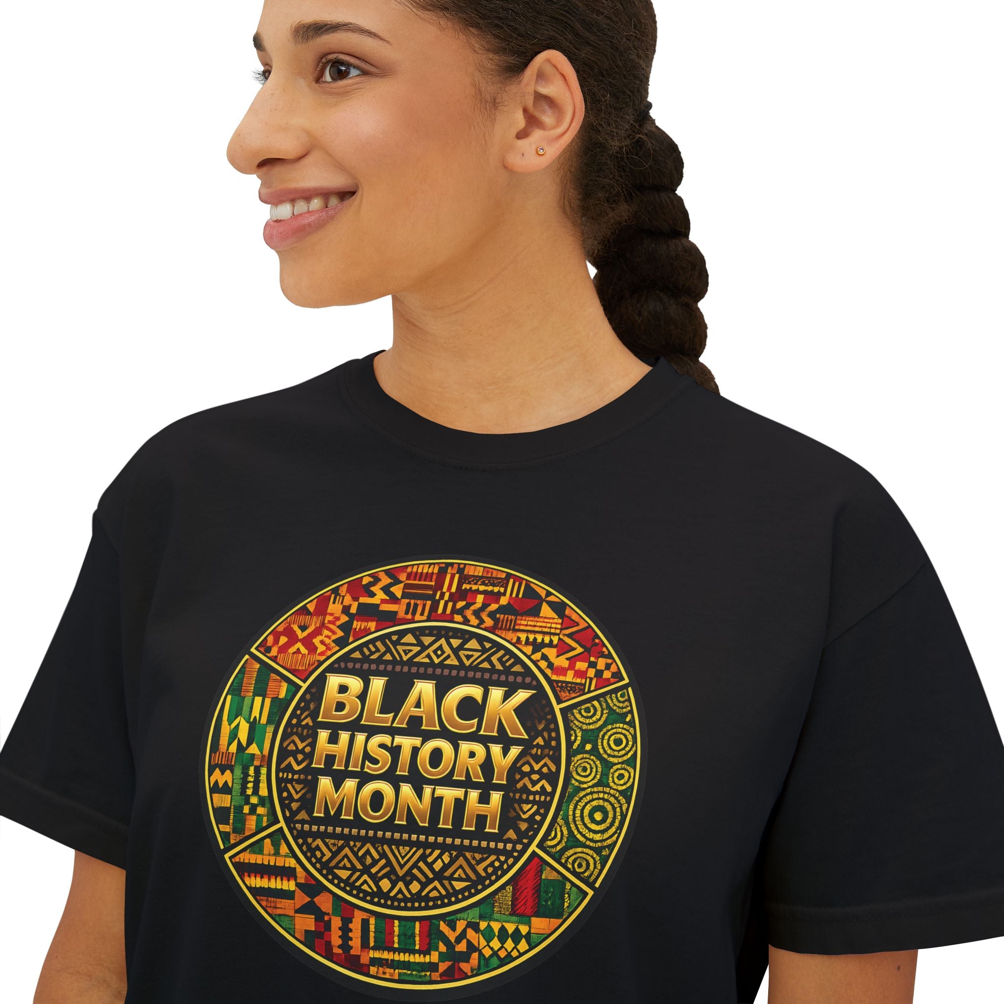 iQueenx African Kente Ancestral Boxy Shirt