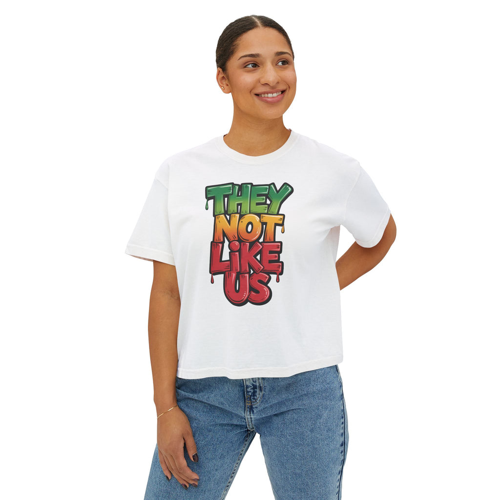 iQueenx They Not Like Us Boxy Shirt