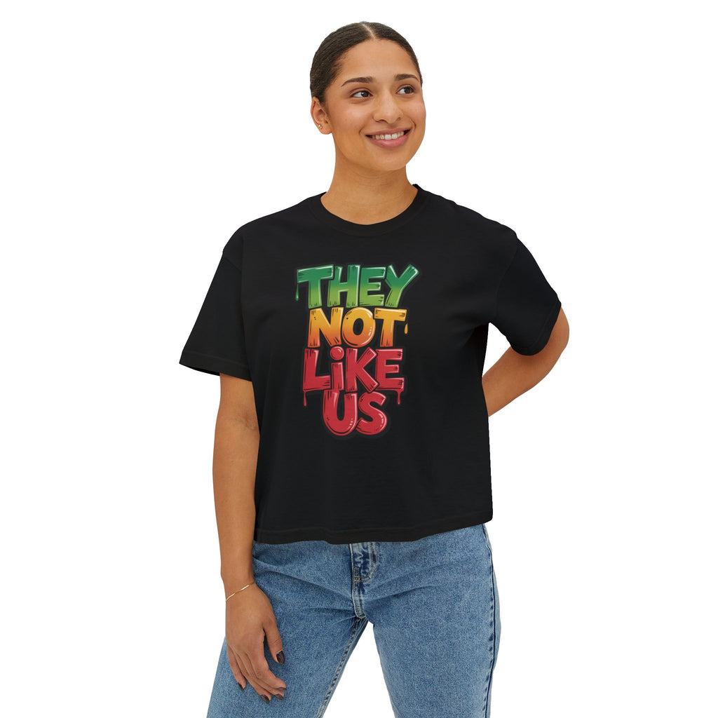 iQueenx They Not Like Us Boxy Shirt