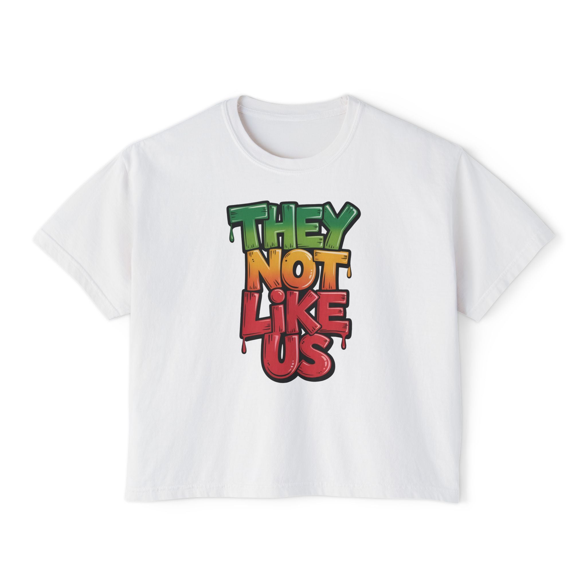 iQueenx They Not Like Us Boxy Shirt
