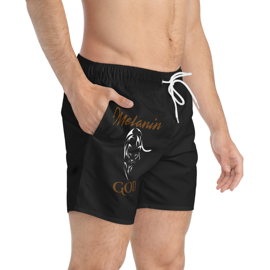iKingx Melanin God Swim Trunks