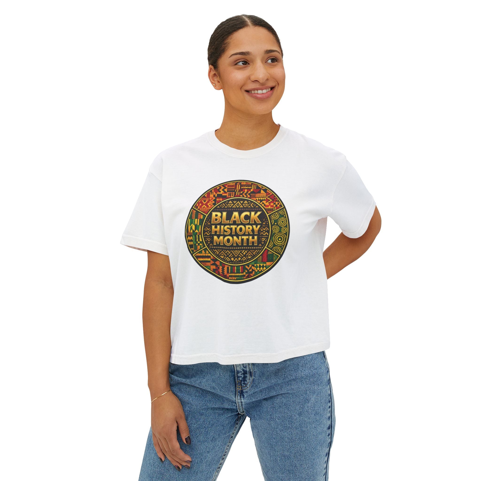 iQueenx African Kente Ancestral Boxy Shirt