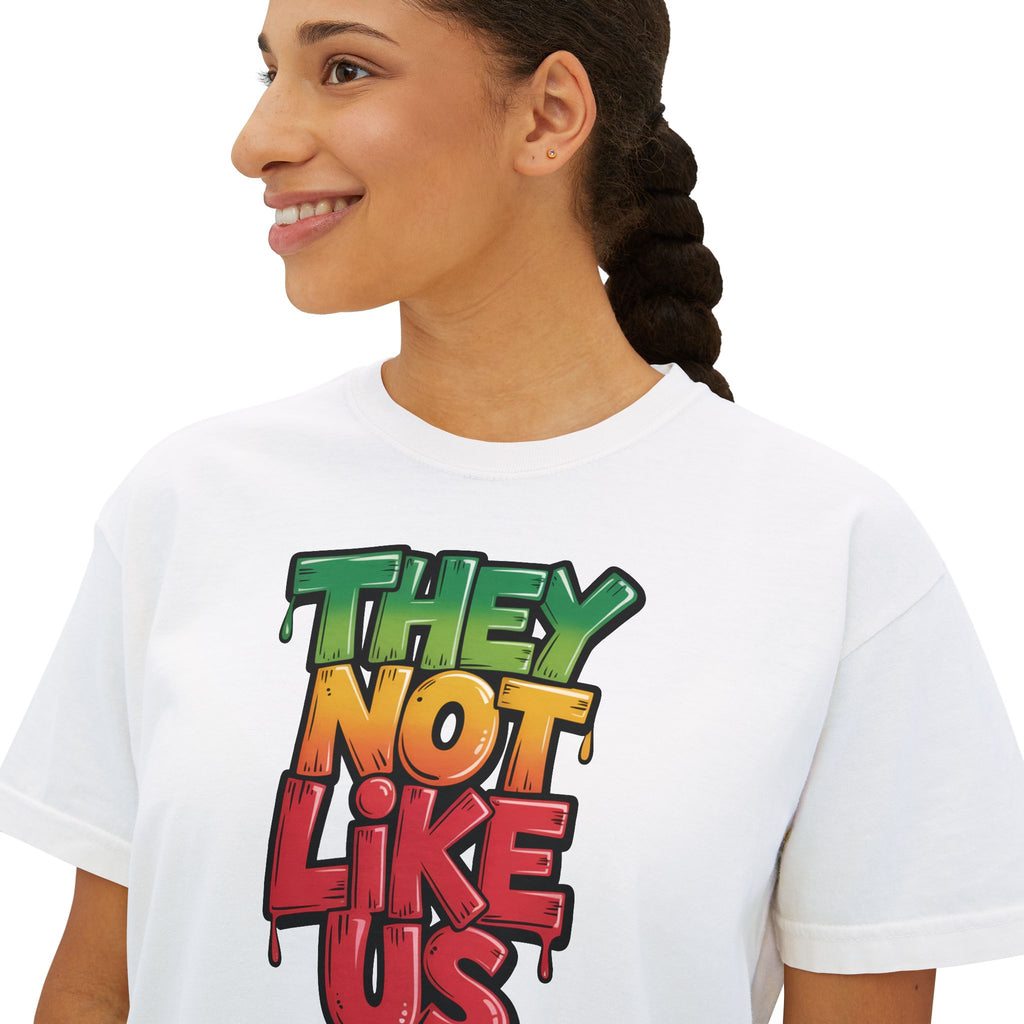 iQueenx They Not Like Us Boxy Shirt