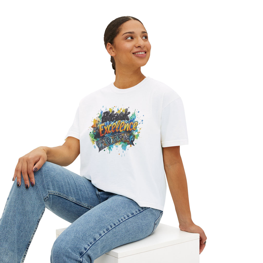 iQueenx Black Excellence Boxy Shirt