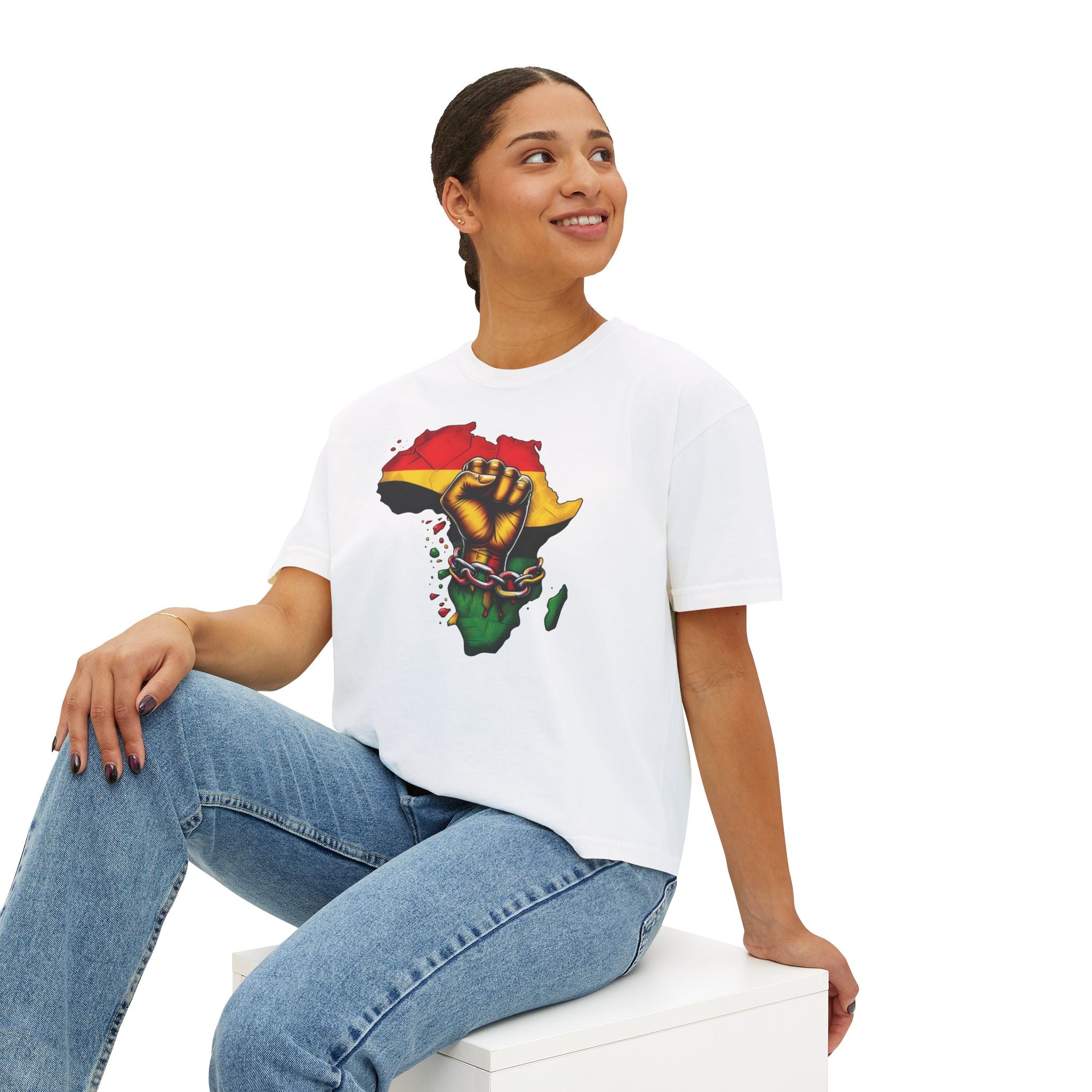 iQueenx Melanin Pride Boxy Shirt