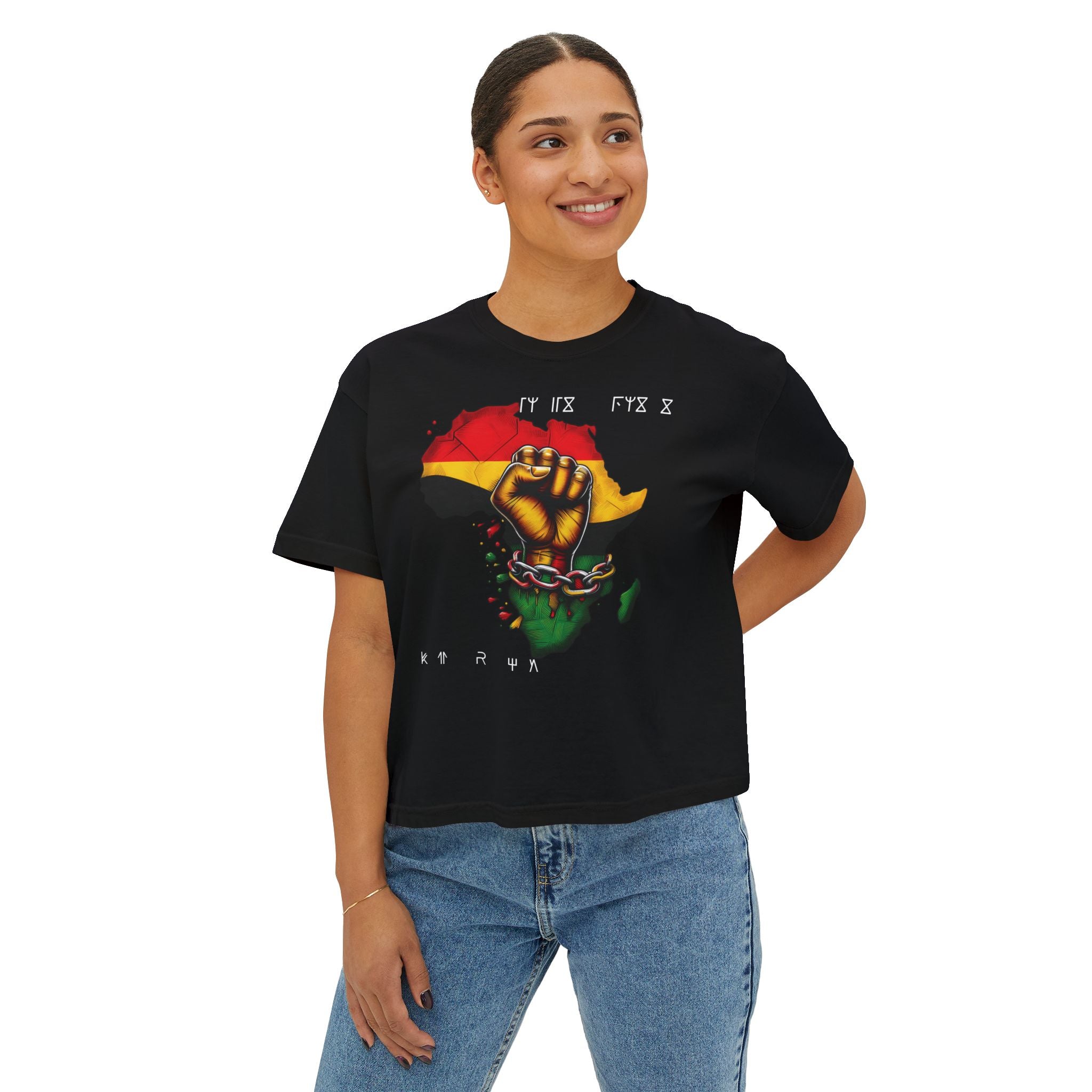 iQueenx Melanin Pride Boxy Shirt